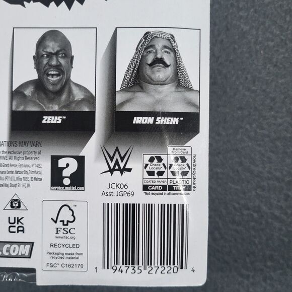 WWE Superstars Series 14 The Great Muta Figure Black (CHASE) Unpunched FSC NEW - Picture 12 of 12